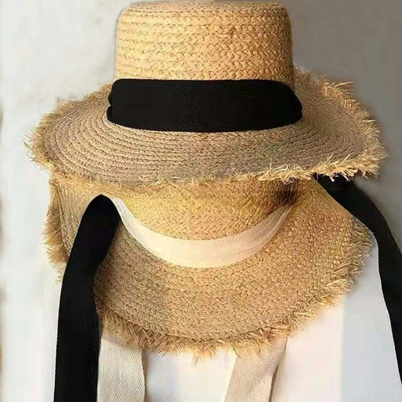 Japanese Cute Raffia Woven Sun - Hat Floppy Wide 评论和价格