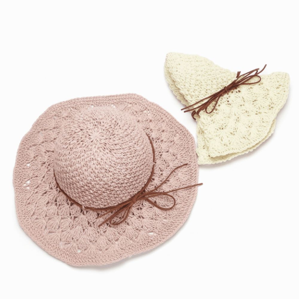 Handwoven Crochet Straw Hat Wi - Hat Floppy Wide 评论和价格