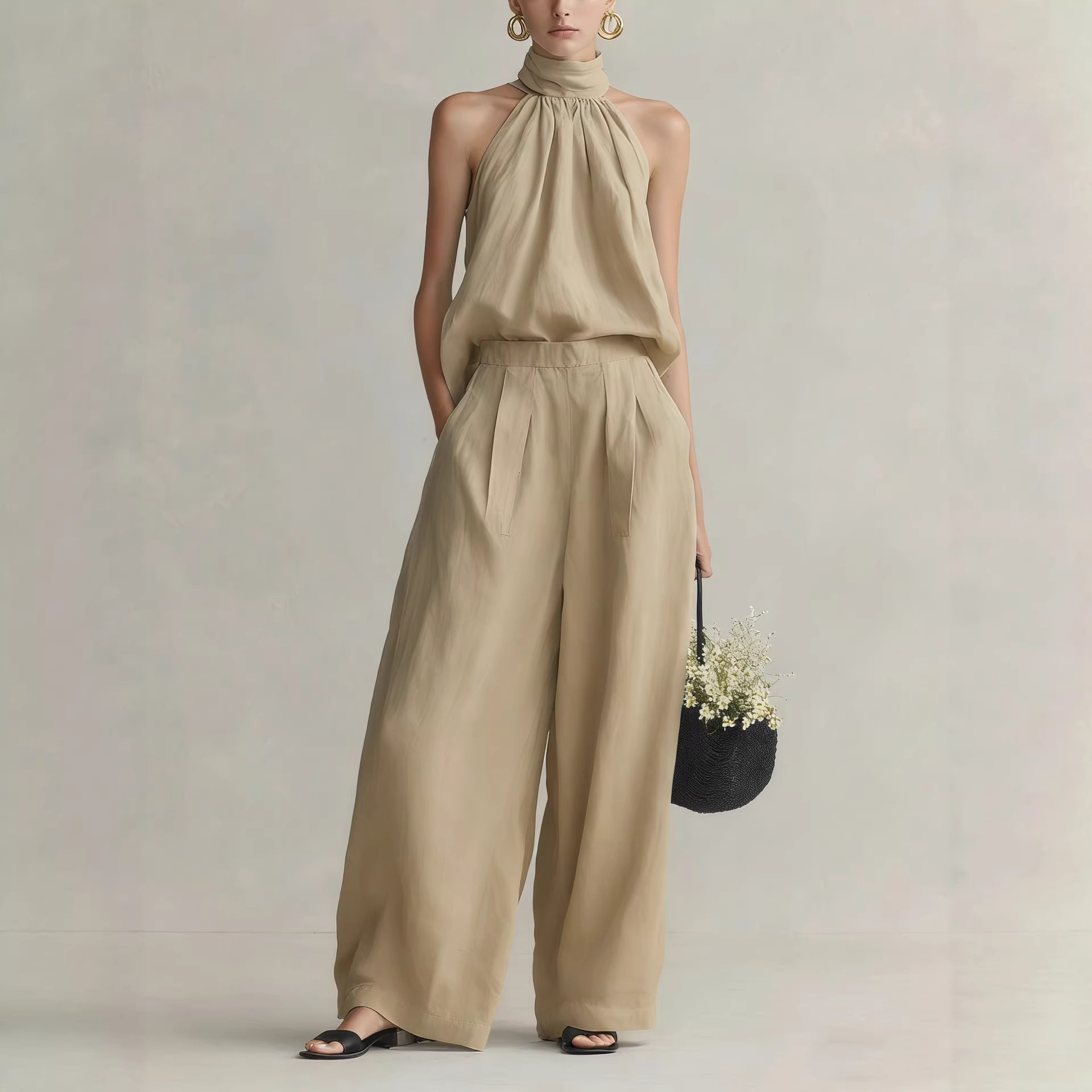 Women's 2026 Summer New Style  - Linen Pant Wide 评论和价格