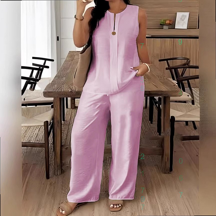 Comfortable Loose Top Wide Leg - Linen Pant Wide 评论和价格