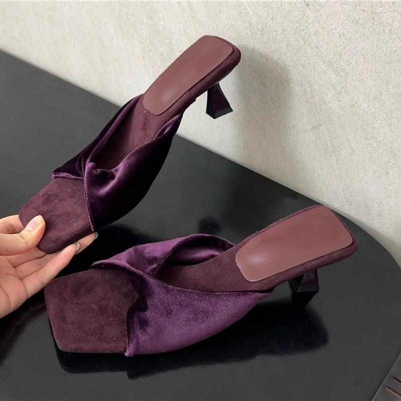 Aneikeh Square Toe Mules Ladie - Sandal Strappy Heeled 评论和价格