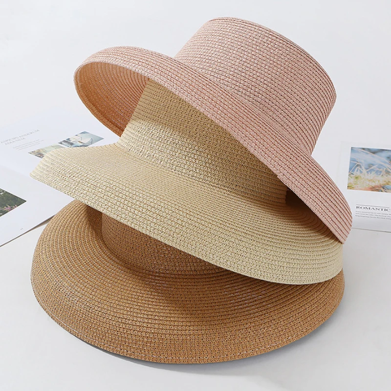 2023 New Summer Ladies Solid P - Hat Floppy Wide 评论和价格