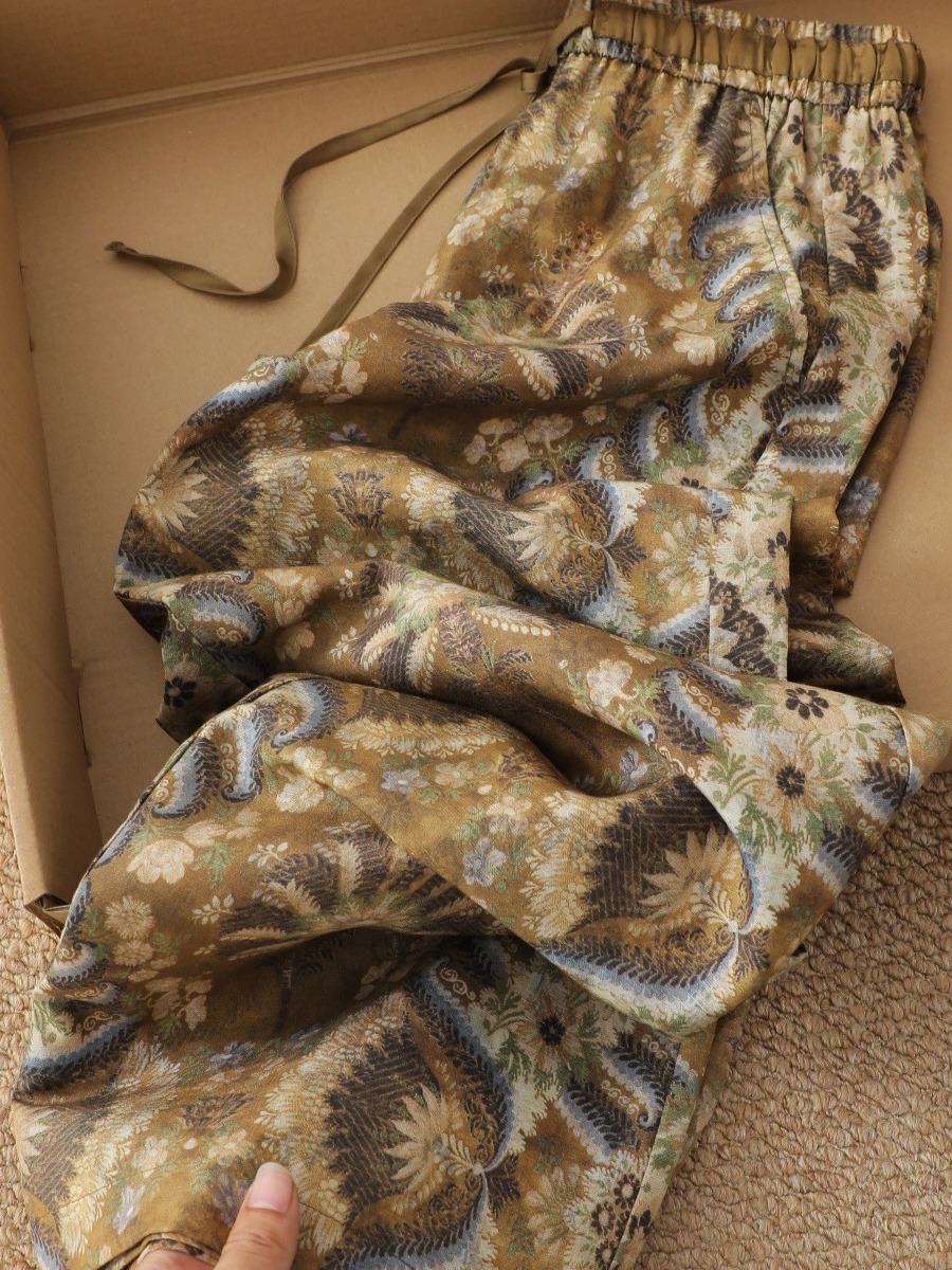 Bohemian Print Cotton Linen Wi - Linen Pant Wide 评论和价格