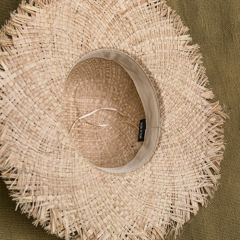 Women Raffia Straw Sun Hat Wid - Hat Floppy Wide 评论和价格