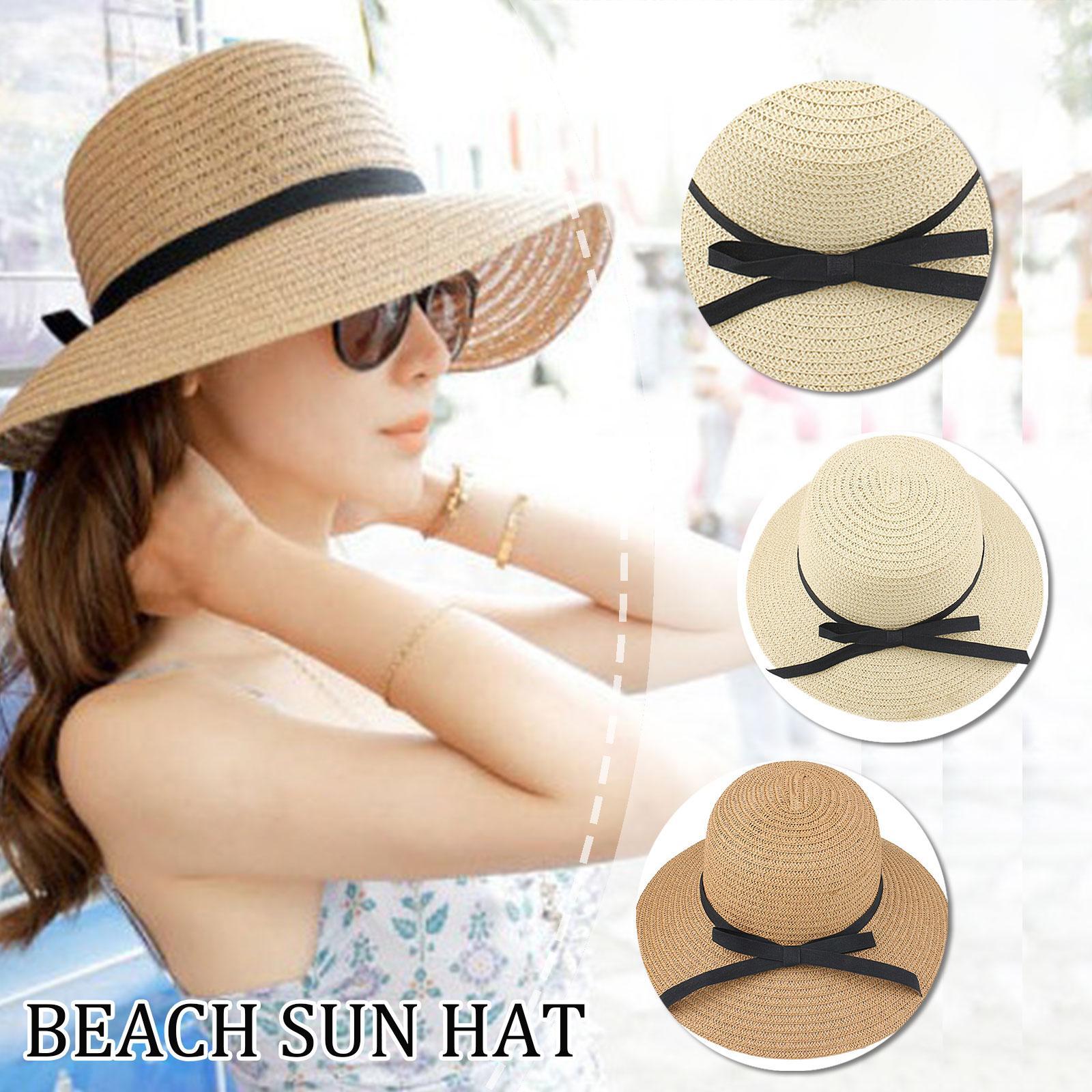 Summer Straw Hat Big Wide Brim - Hat Floppy Wide 评论和价格