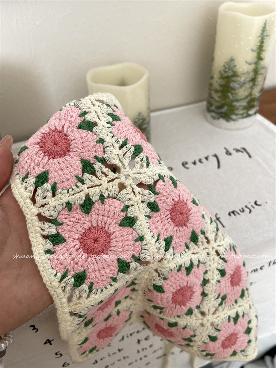 Vintage Weaving Knitting Flowe - Headband Summer Knit 评论和价格