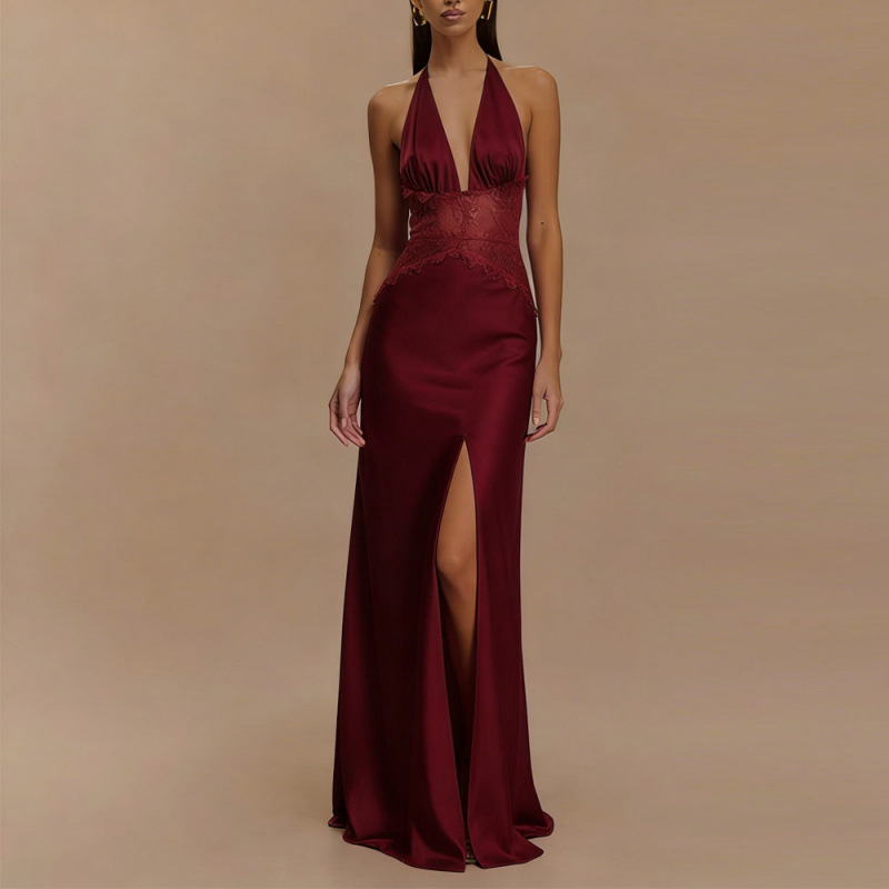 Sexy Backless Halter Maxi Dres - Maxi Dress Halter 评论和价格