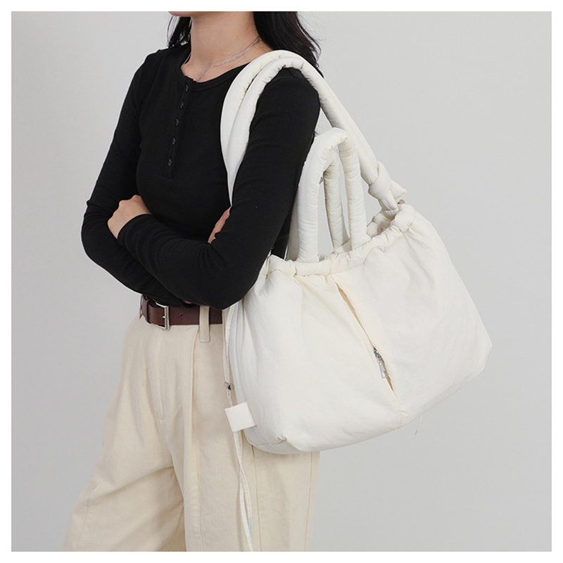 Women's New Bag Down Padded Ja - Tote Bag Beach 评论和价格